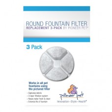 Pioneer Fountain Round Filter 3pack
