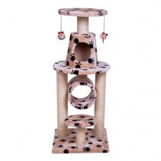 Bonalti Cat Play Tower grey paw print