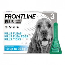 Frontline Plus Spot-On for Dogs 10-20kg (1 Pipette)
