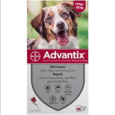 Advantix  Spot-On for Dogs 10-25kg (1 Pipette)